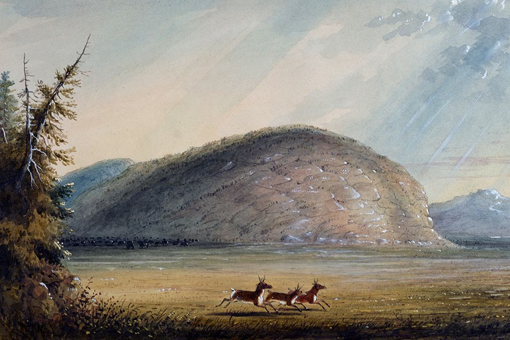 Rock of Independence art print by Alfred Jacob Miller for $57.95 CAD