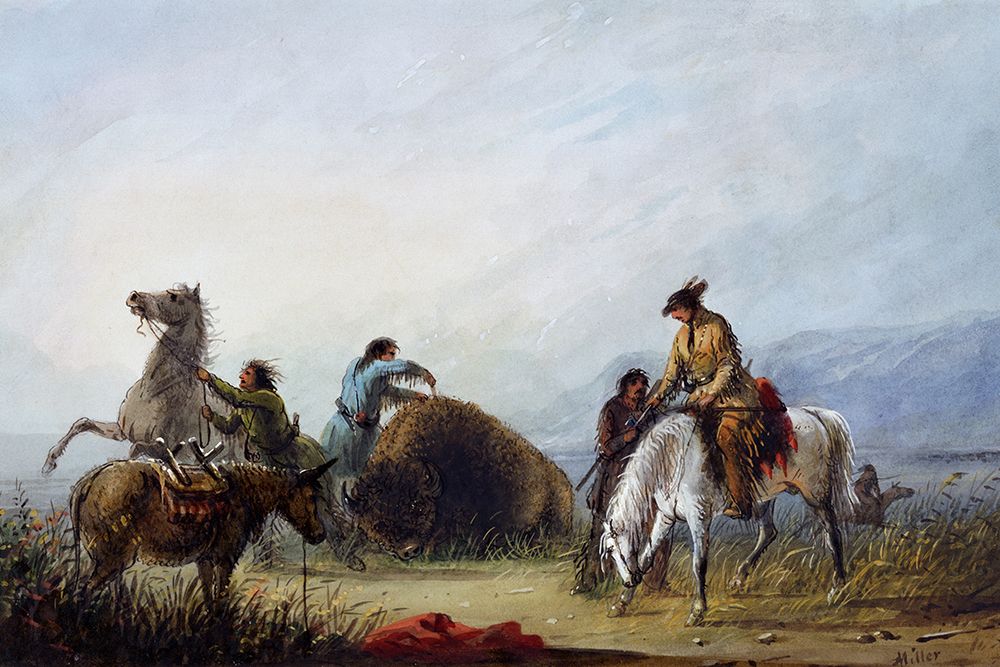 Taking the Hump Rib art print by Alfred Jacob Miller for $57.95 CAD