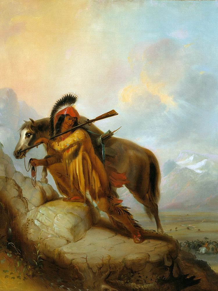 The Scalplock art print by Alfred Jacob Miller for $57.95 CAD