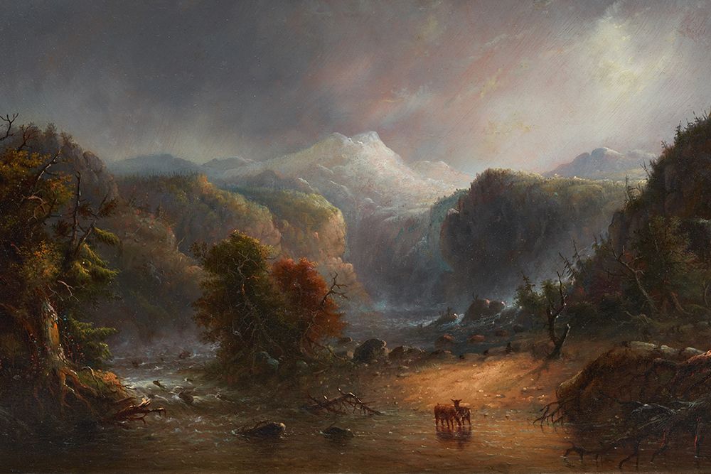 Where the Clouds Love to Rest art print by Alfred Jacob Miller for $57.95 CAD