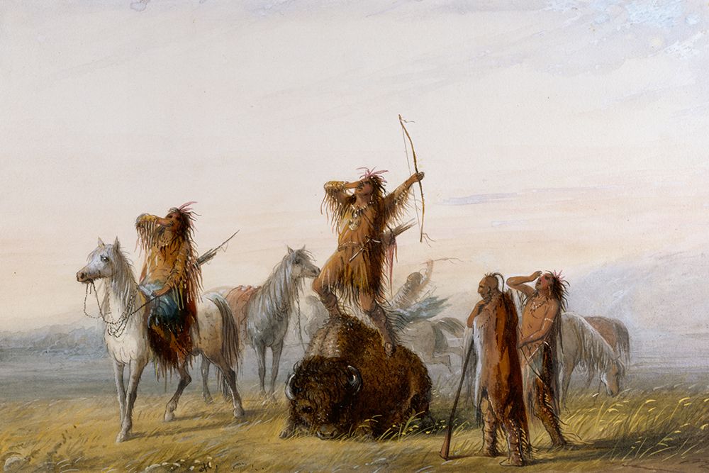 Yell of Triumph art print by Alfred Jacob Miller for $57.95 CAD