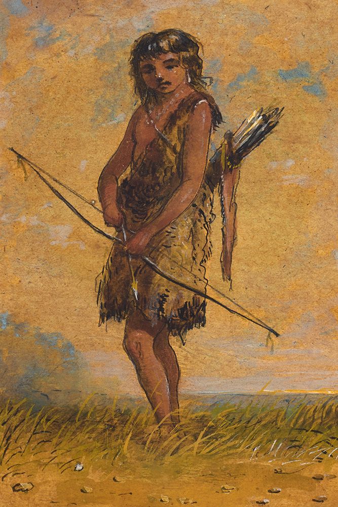 Indian Boy art print by Alfred Jacob Miller for $57.95 CAD