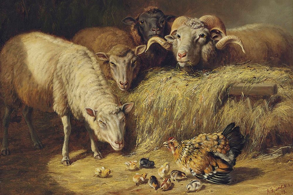Maternal Solicitude art print by Arthur Fitzwilliam Tait for $57.95 CAD