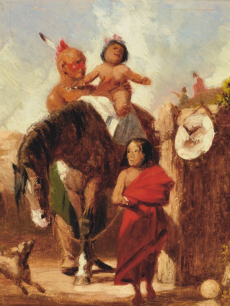 Figure Group of Sioux art print by Charles Deas for $57.95 CAD