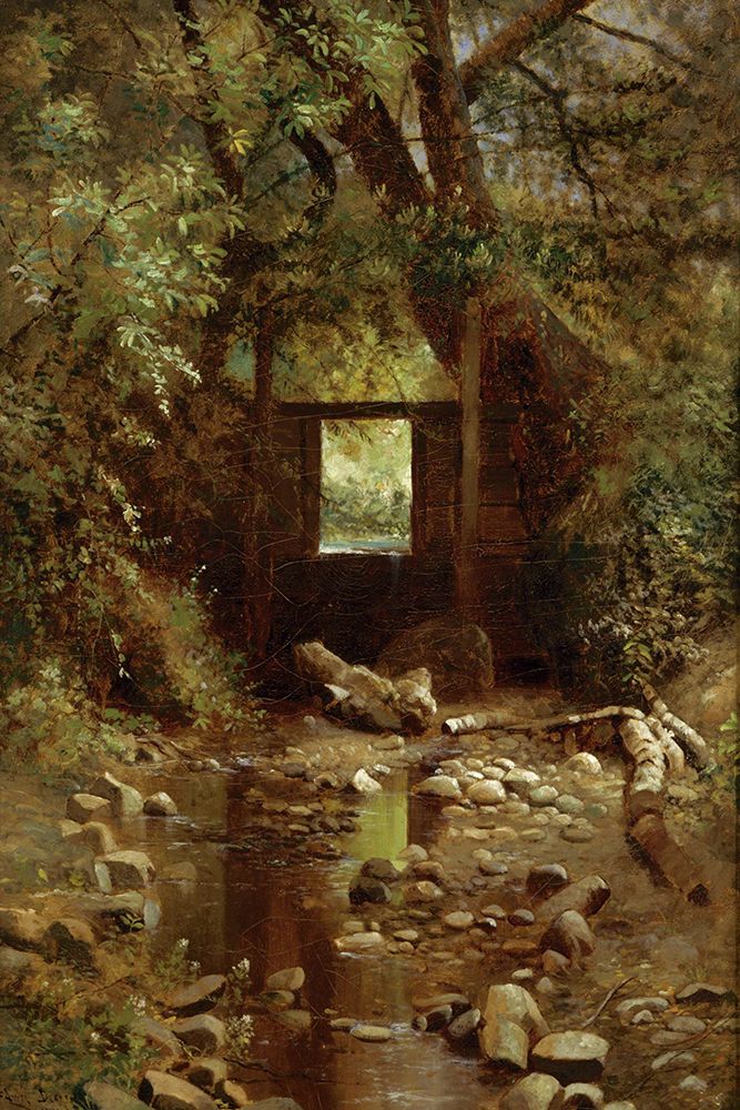 Outdoor Study on Strawberry Creek art print by Edwin Deakin for $57.95 CAD