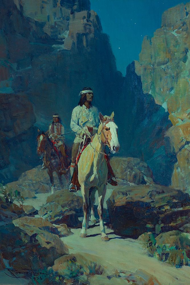 Moonlight in the Canyon art print by Franky Tenney Johnson for $57.95 CAD