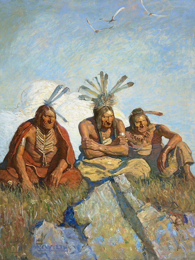 Nothing would Escape their Black, Jewel-like Inscrutable Eyes art print by Newell Convers Wyeth for $57.95 CAD