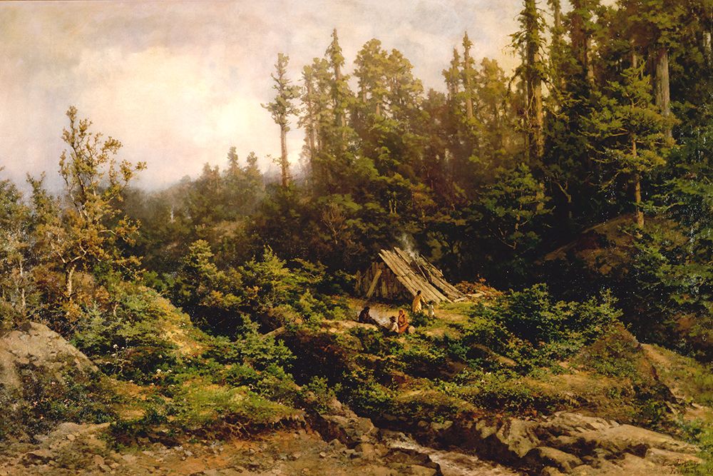 Pomo Indians Camped at Fort Ross art print by Carl Von Perbandt for $57.95 CAD