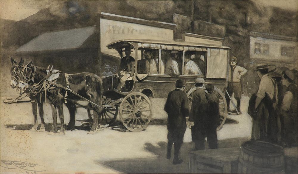 School Bus art print by Franky Tenney Johnson for $57.95 CAD