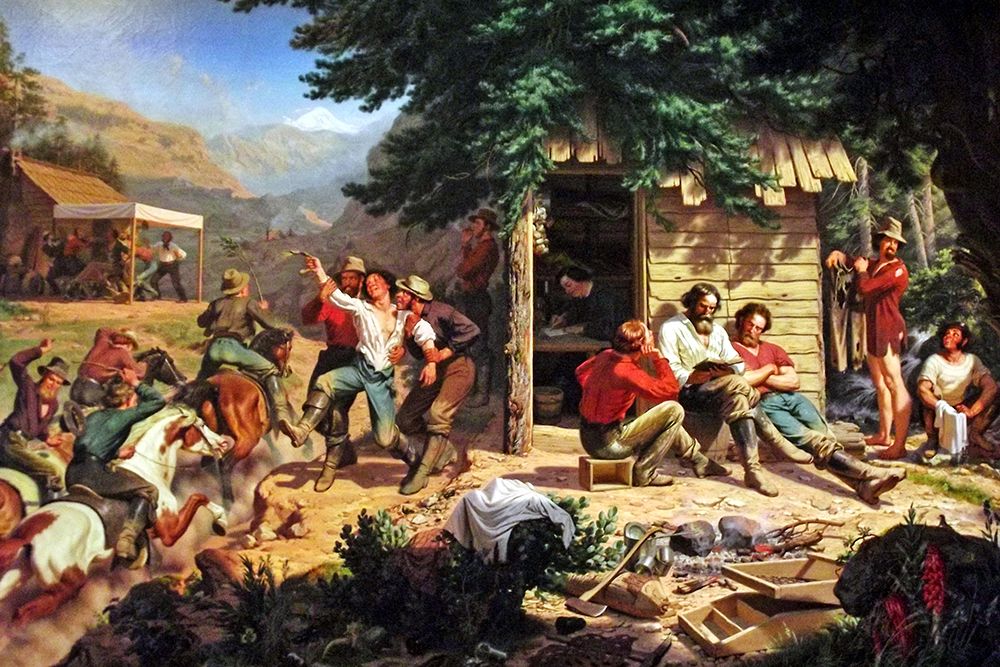 Sunday Morning in the Mines art print by Charles Christian Nahl for $57.95 CAD