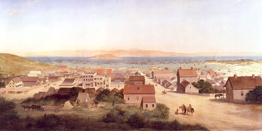 View of San Francisco in 1850 art print by George Henry Burgess for $57.95 CAD