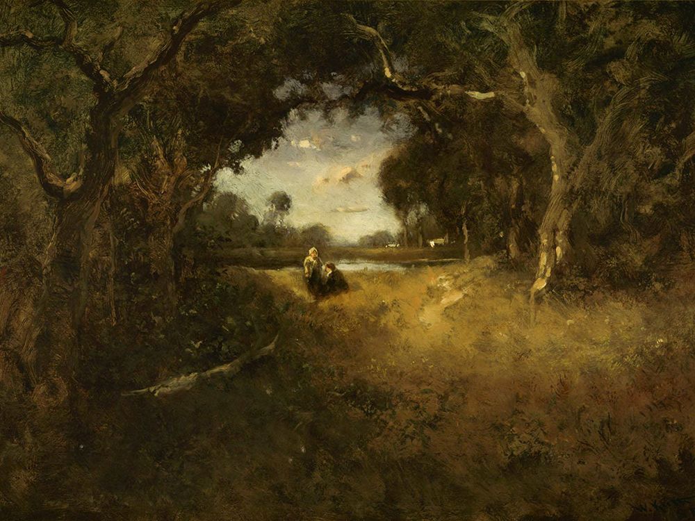 Under the Oaks art print by William Keith for $57.95 CAD