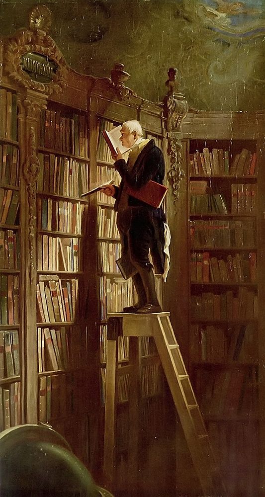 The Bookworm art print by Karl Spitzweg for $57.95 CAD