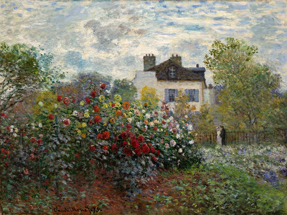 The Artists Garden at Argenteuil art print by Cluade Monet for $57.95 CAD