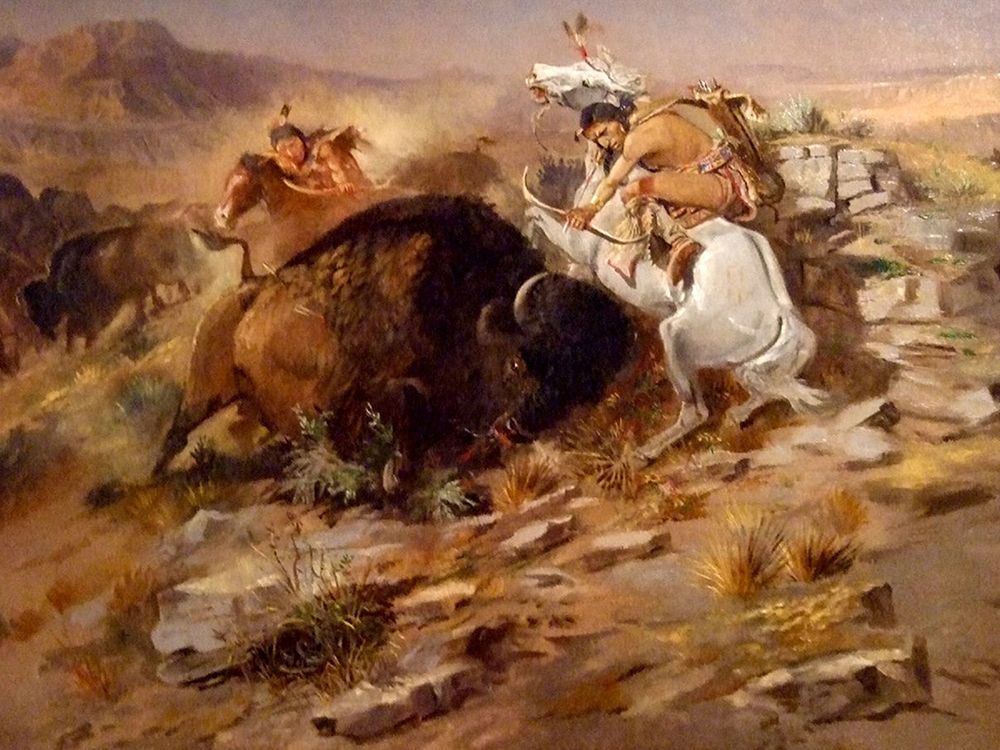 Buffalo Hunt art print by Charles Marion Russell for $57.95 CAD