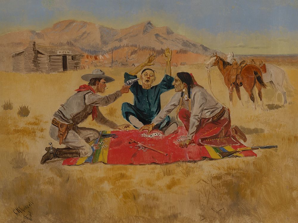 Not a Chinamans Chance art print by Charles Marion Russell for $57.95 CAD