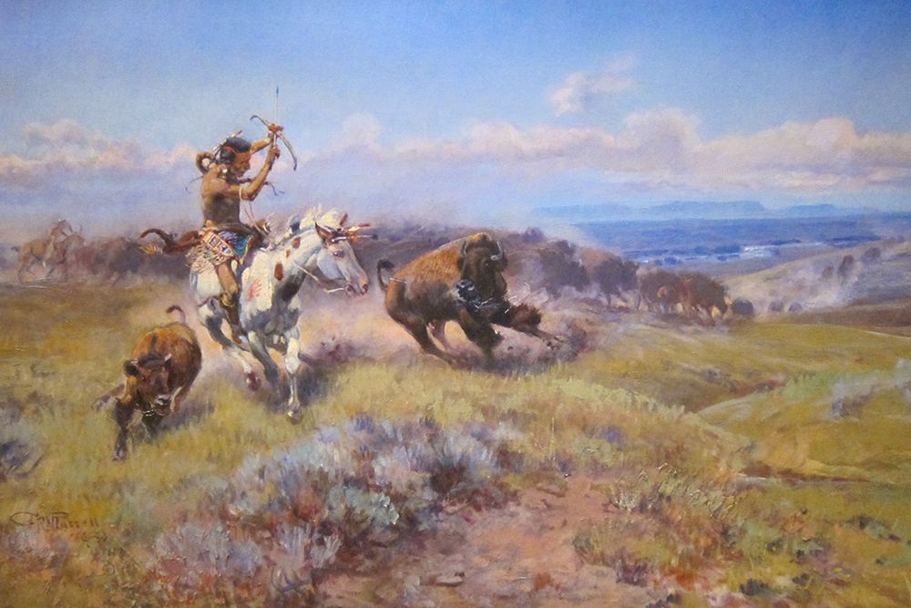Fighting Meat art print by Charles Marion Russell for $57.95 CAD