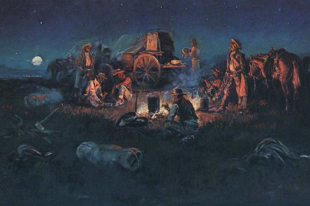 Laugh Kills Lonesome art print by Charles Marion Russell for $57.95 CAD