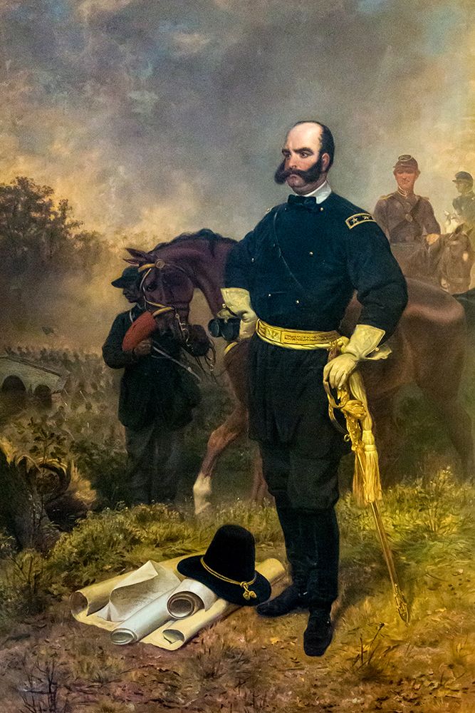 General Ambrose Burnside at Antietam art print by Emanuel Gottlieb Leutze for $57.95 CAD