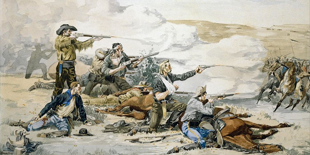 Battle on Beechers Island art print by Frederic Remington for $57.95 CAD