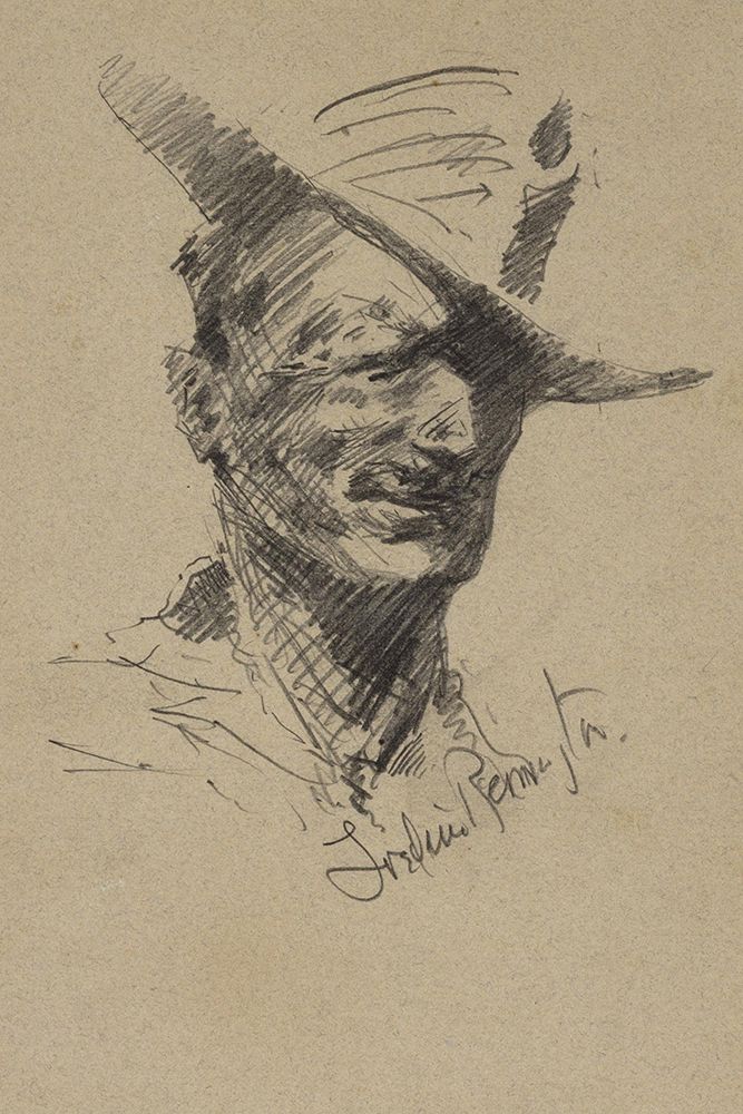 Self Portrait of Frederic Remington art print by Frederic Remington for $57.95 CAD