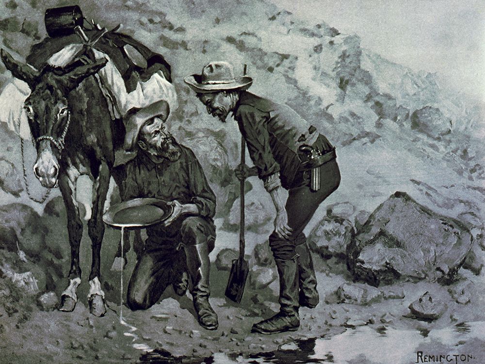Miners Prospecting art print by Frederic Remington for $57.95 CAD