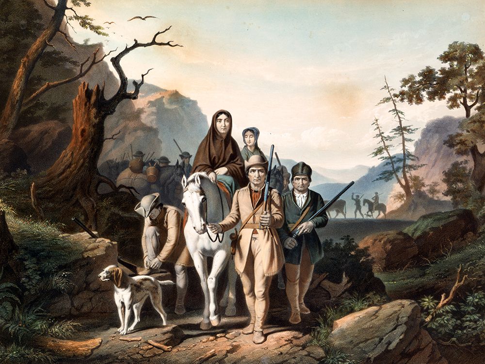 Emigration of Daniel Boone and his Family art print by George Caleb Bingham for $57.95 CAD