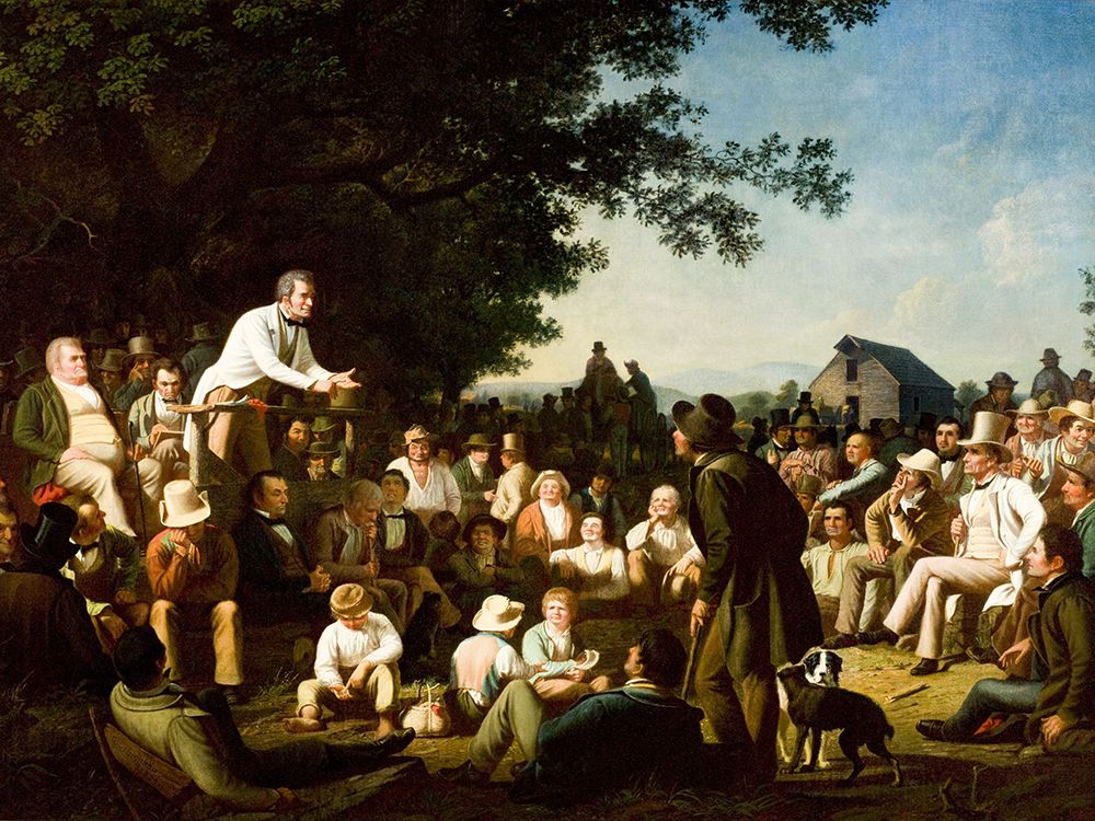 Stump Speaking art print by George Caleb Bingham for $57.95 CAD