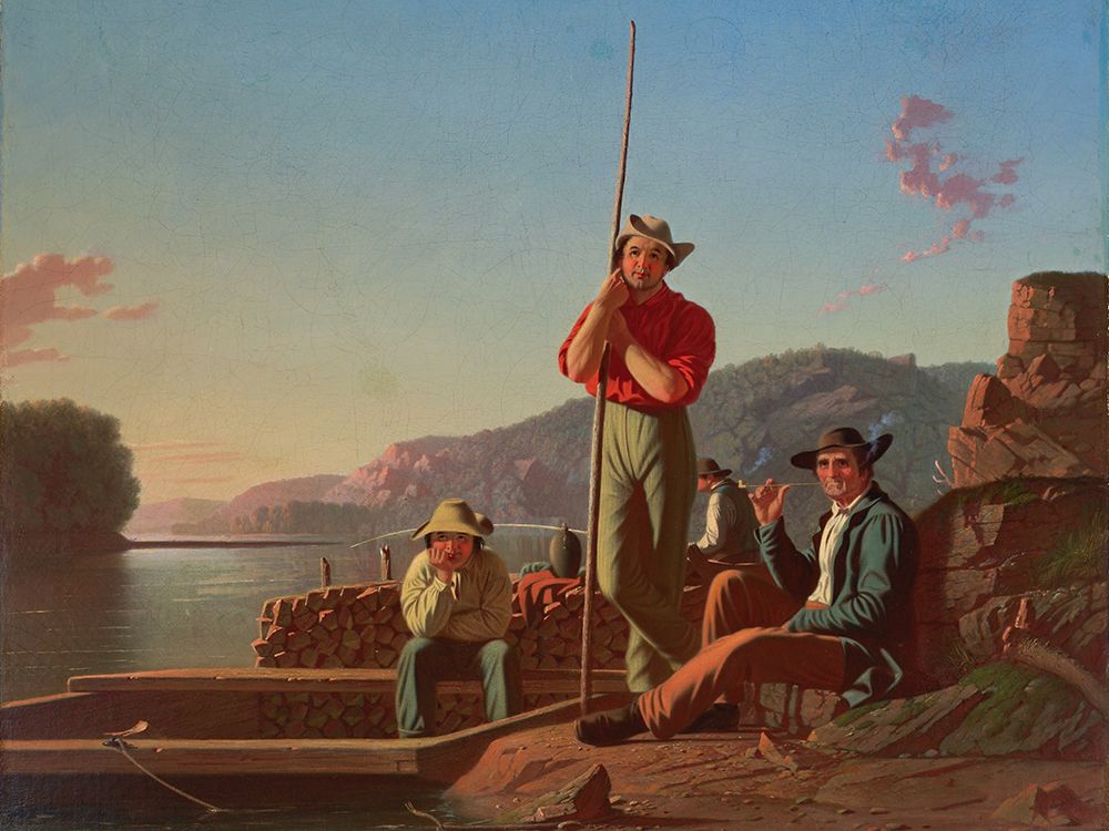 The Wood Boat art print by George Caleb Bingham for $57.95 CAD