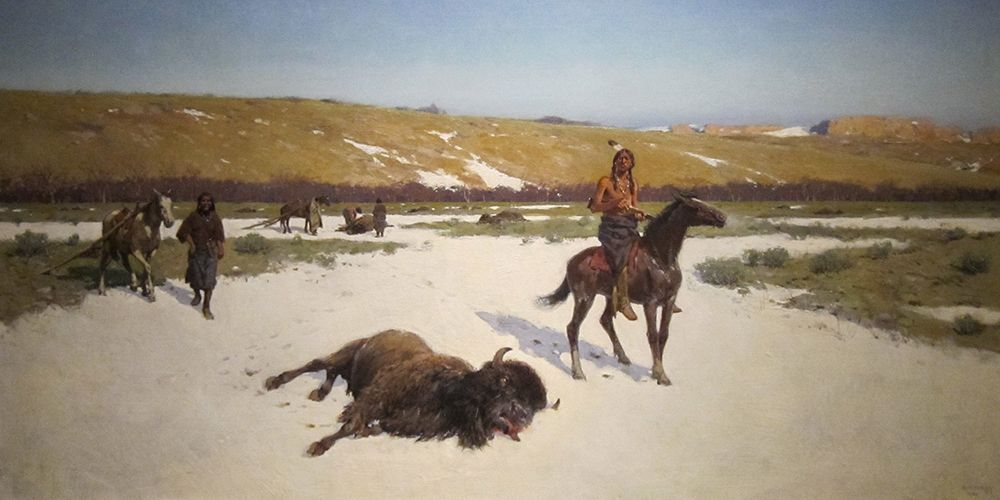 The Last of the Herd art print by Henry F Farny for $57.95 CAD