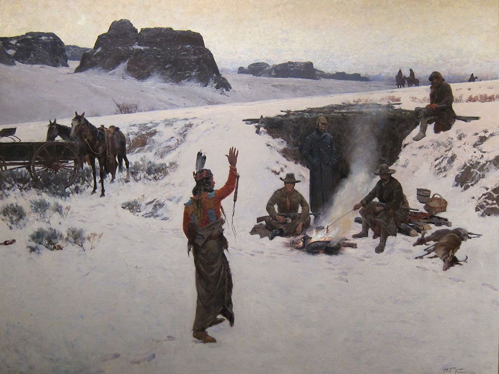 The Unwelcome Guests art print by Henry F Farny for $57.95 CAD