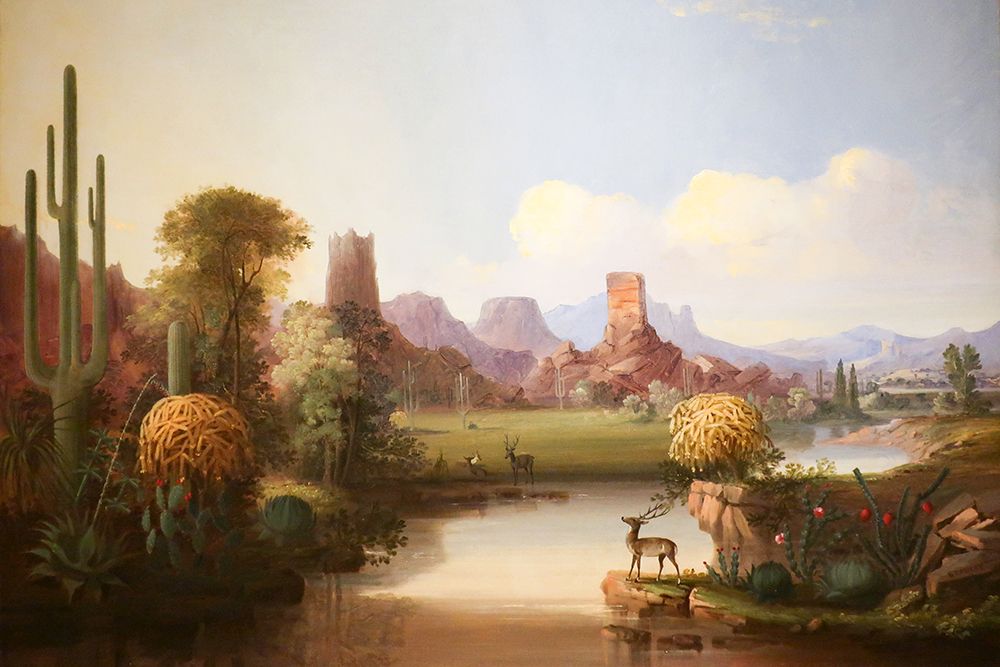 Chain of Spires along the Gila River art print by John Mix Stanley for $57.95 CAD