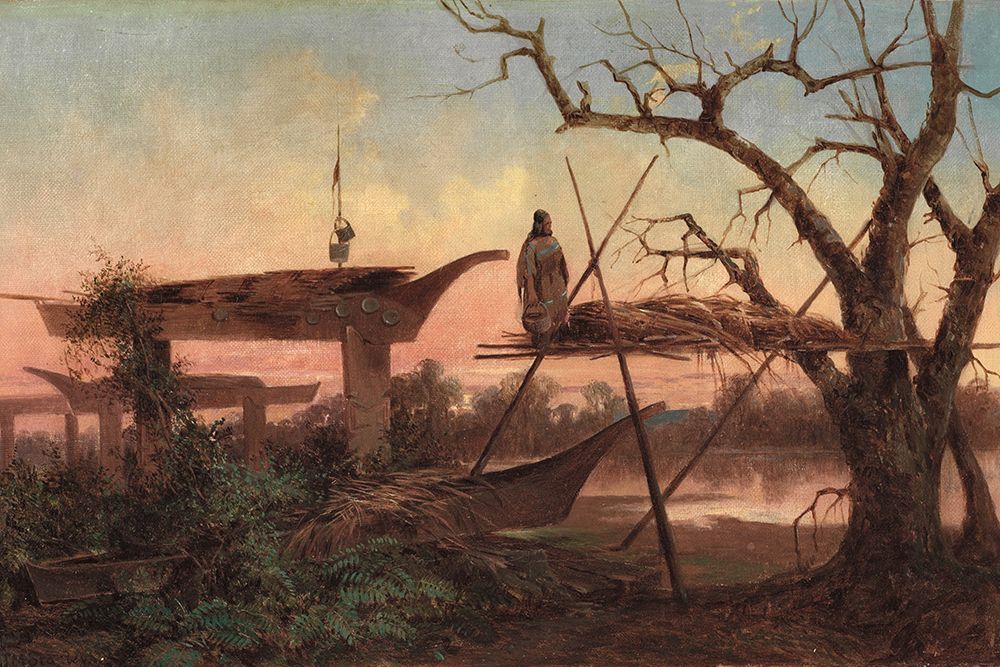 Chinook Burial Grounds art print by John Mix Stanley for $57.95 CAD