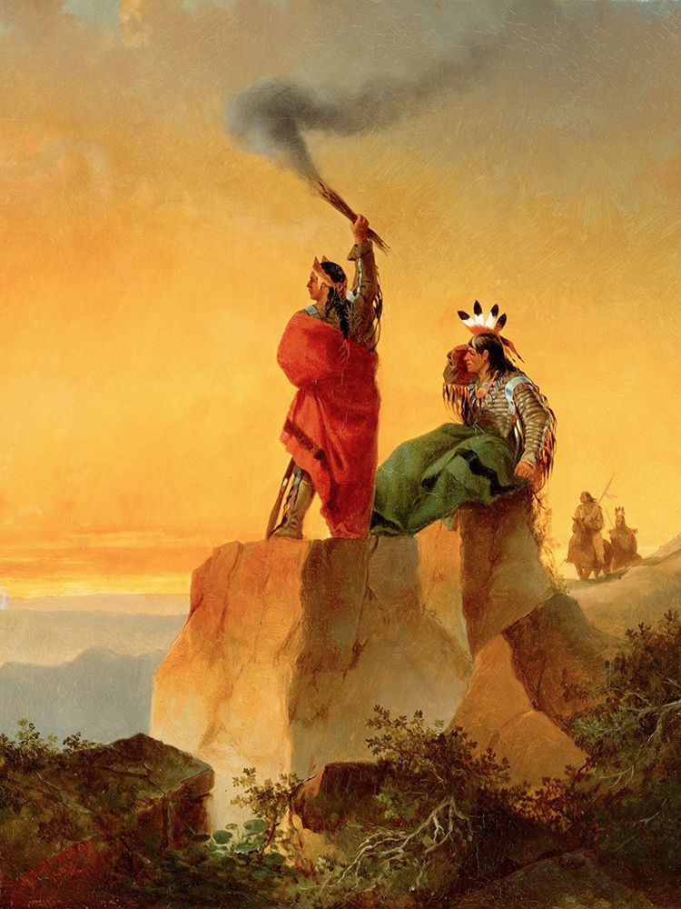 Indian Telegraph art print by John Mix Stanley for $57.95 CAD
