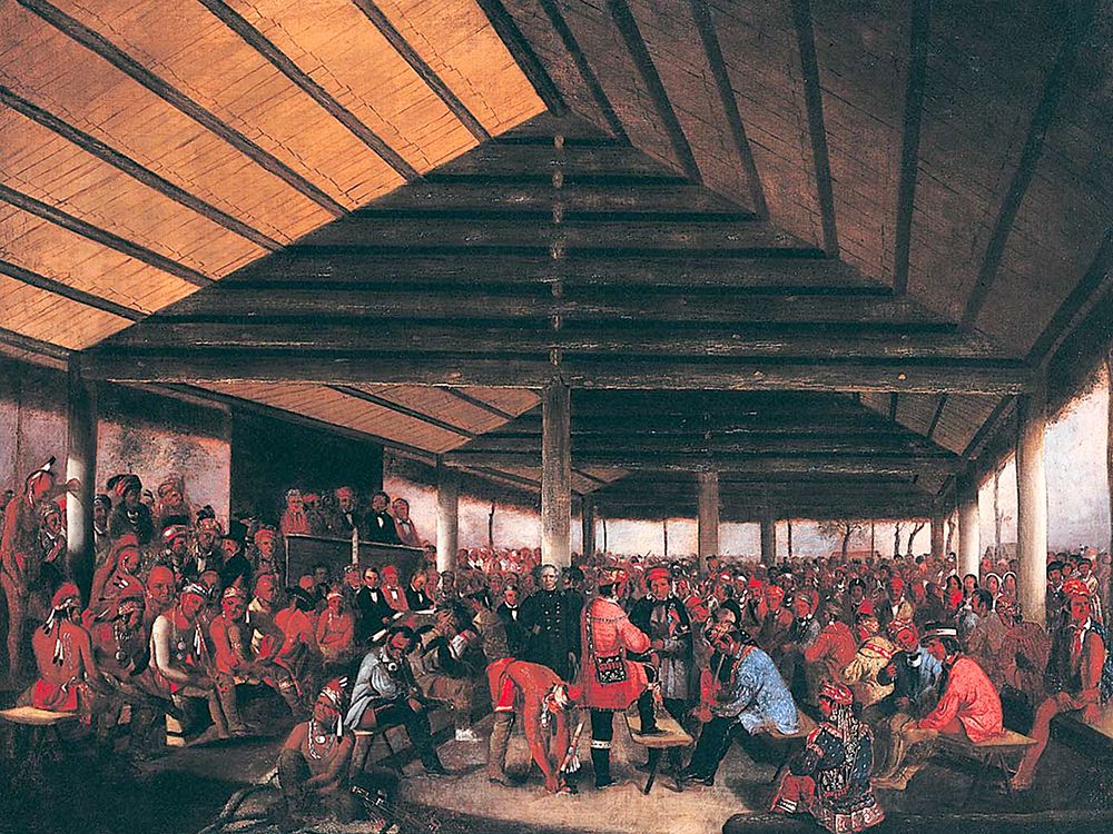 International Indian Council art print by John Mix Stanley for $57.95 CAD