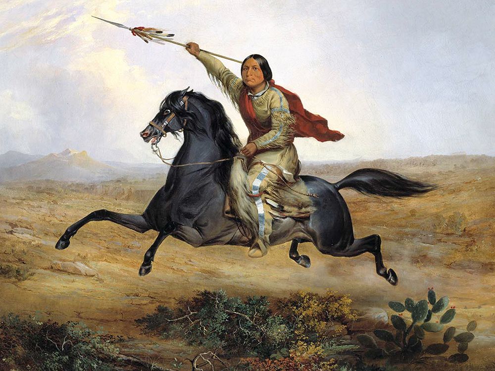 A Towoccono Warrior art print by John Mix Stanley for $57.95 CAD