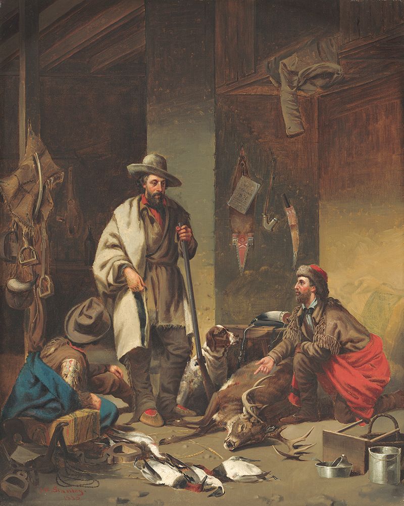 The Trappers Cabin art print by John Mix Stanley for $57.95 CAD