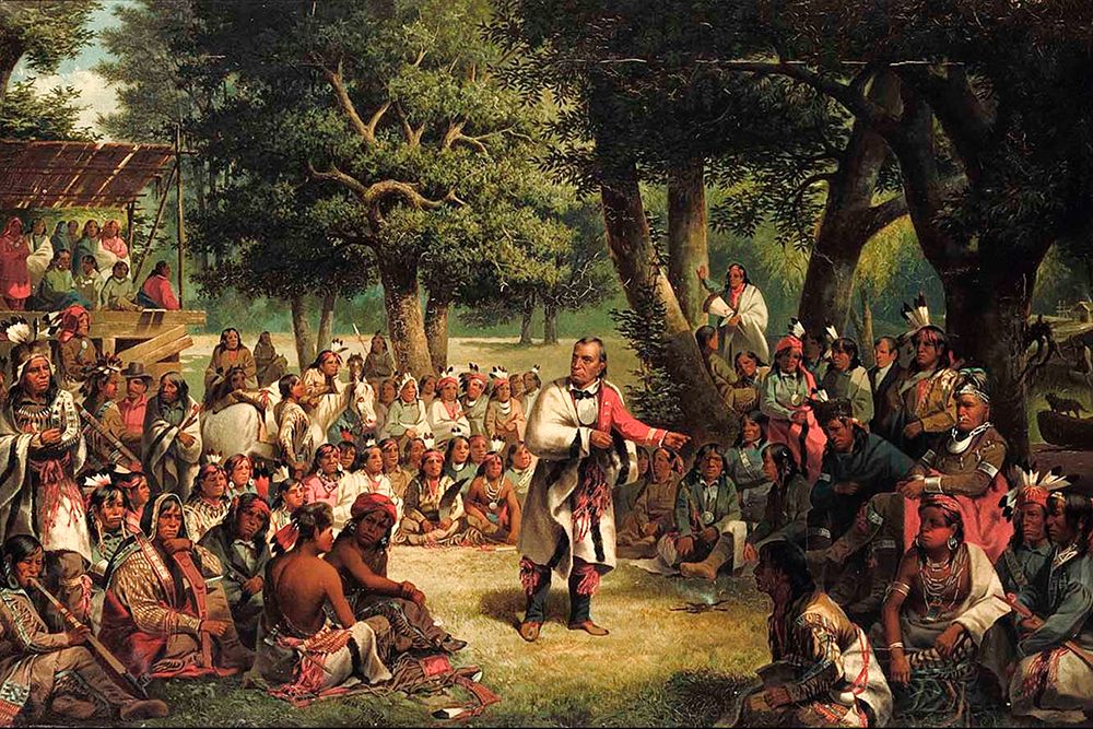 The Trial of Red Jacket art print by John Mix Stanley for $57.95 CAD