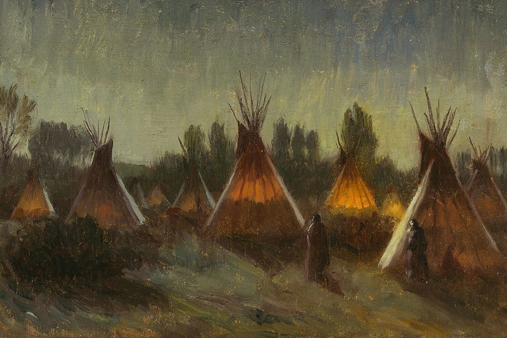 Shadows in the Night art print by Joseph Henry Sharp for $57.95 CAD