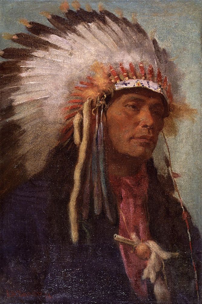 Strikes His Enemy Pretty art print by Joseph Henry Sharp for $57.95 CAD