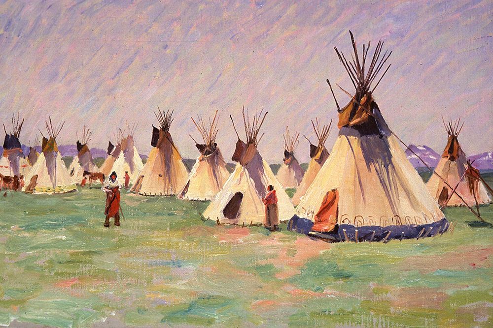 Tepees on the Prairie art print by Joseph Henry Sharp for $57.95 CAD