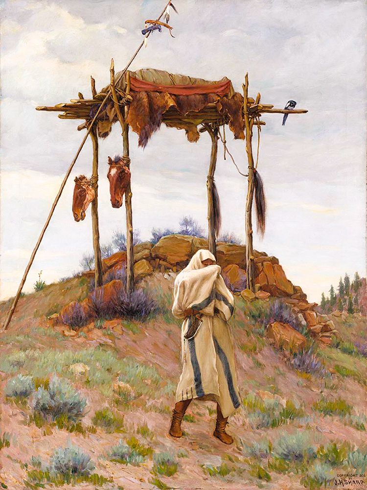 The Voice of the Great Spirit art print by Joseph Henry Sharp for $57.95 CAD