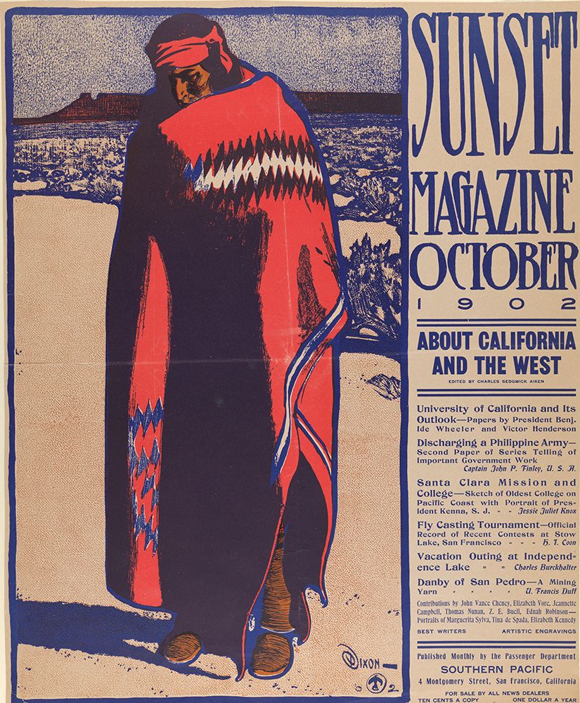Sunset Magazine, October art print by Maynard Dixon for $57.95 CAD