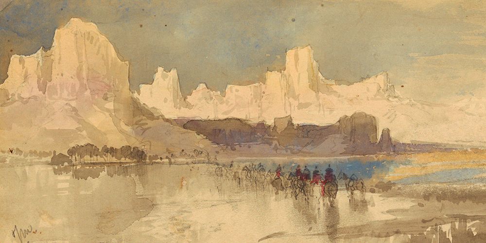 Canyon of the Rio Virgin, South Utah art print by Thomas Moran for $57.95 CAD