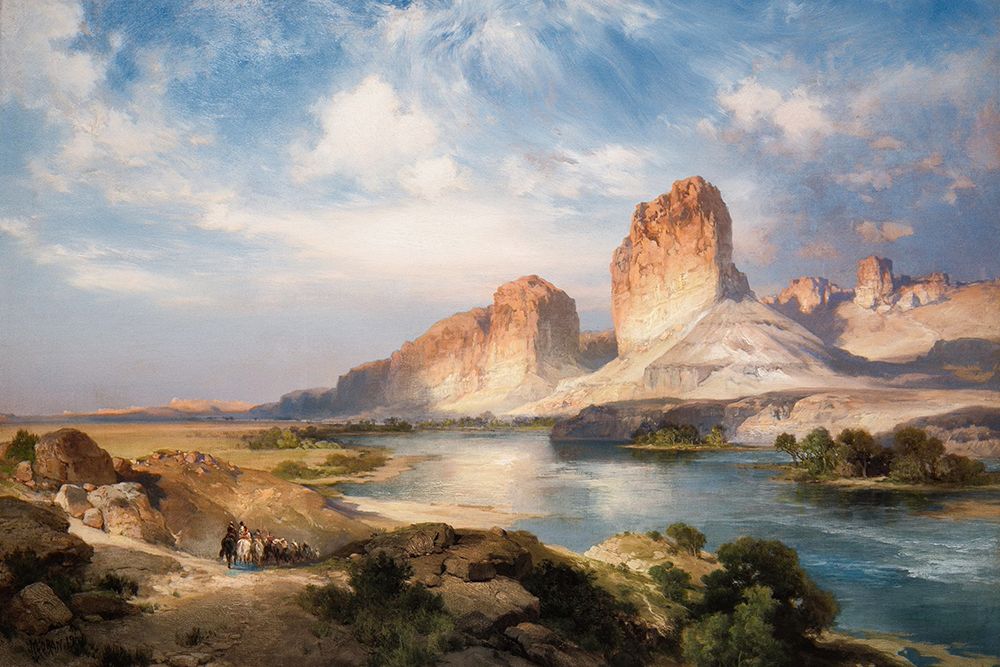 Green River, Wyoming art print by Thomas Moran for $57.95 CAD