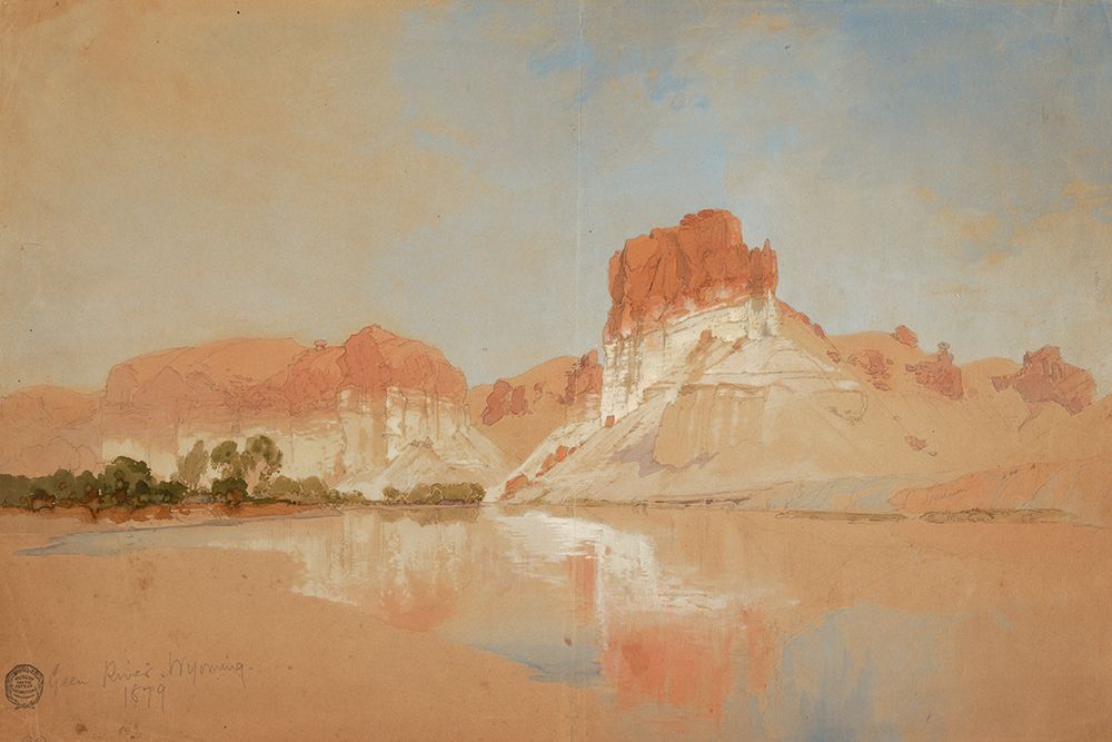 Green River, Wyoming Territory art print by Thomas Moran for $57.95 CAD