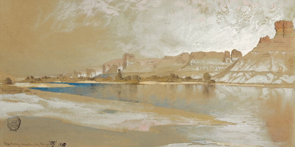 Green River from the Ferry art print by Thomas Moran for $57.95 CAD