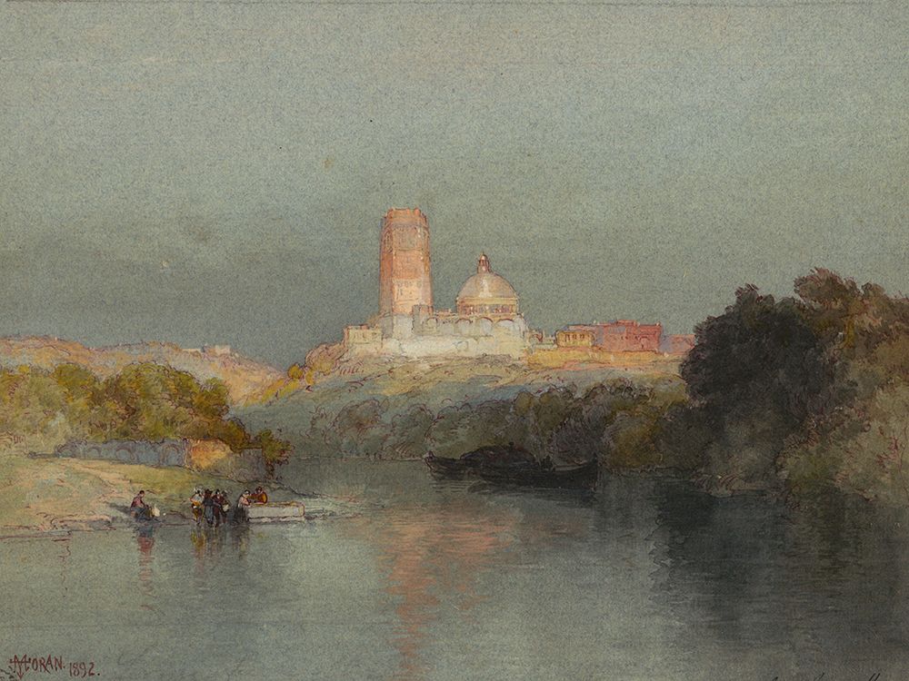 Hacienda on the Lerma River art print by Thomas Moran for $57.95 CAD