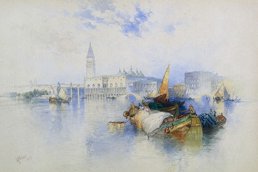Basin of San Marco art print by Thomas Moran for $57.95 CAD