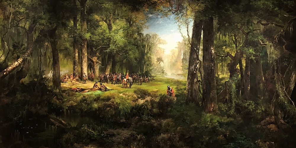 Ponce de Leon in Florida art print by Thomas Moran for $57.95 CAD